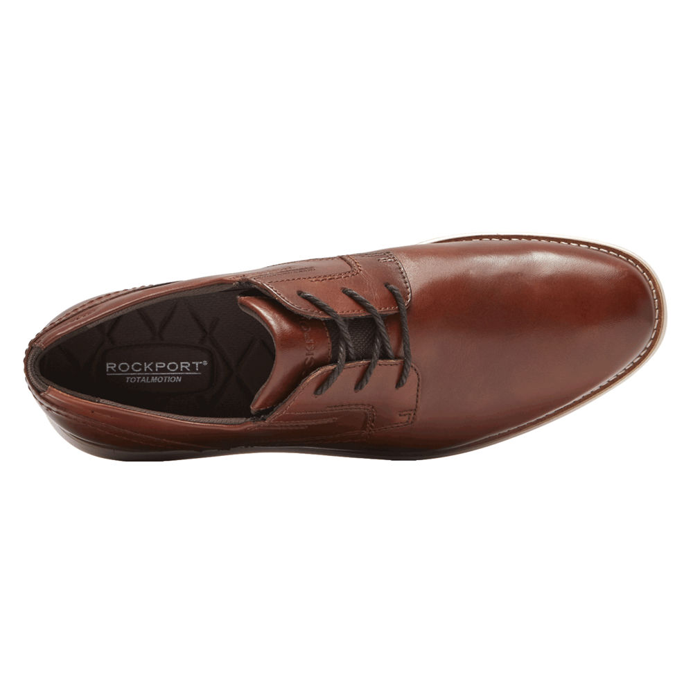 Zapatos De Vestir Rockport Hombre Mexico - Total Motion Sport Plain Toe Marrom - KZTCE7085